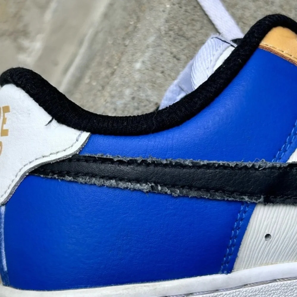 Nike Air Force 1 (aq3778-994) women’s 6.5 white black blue‎ gold